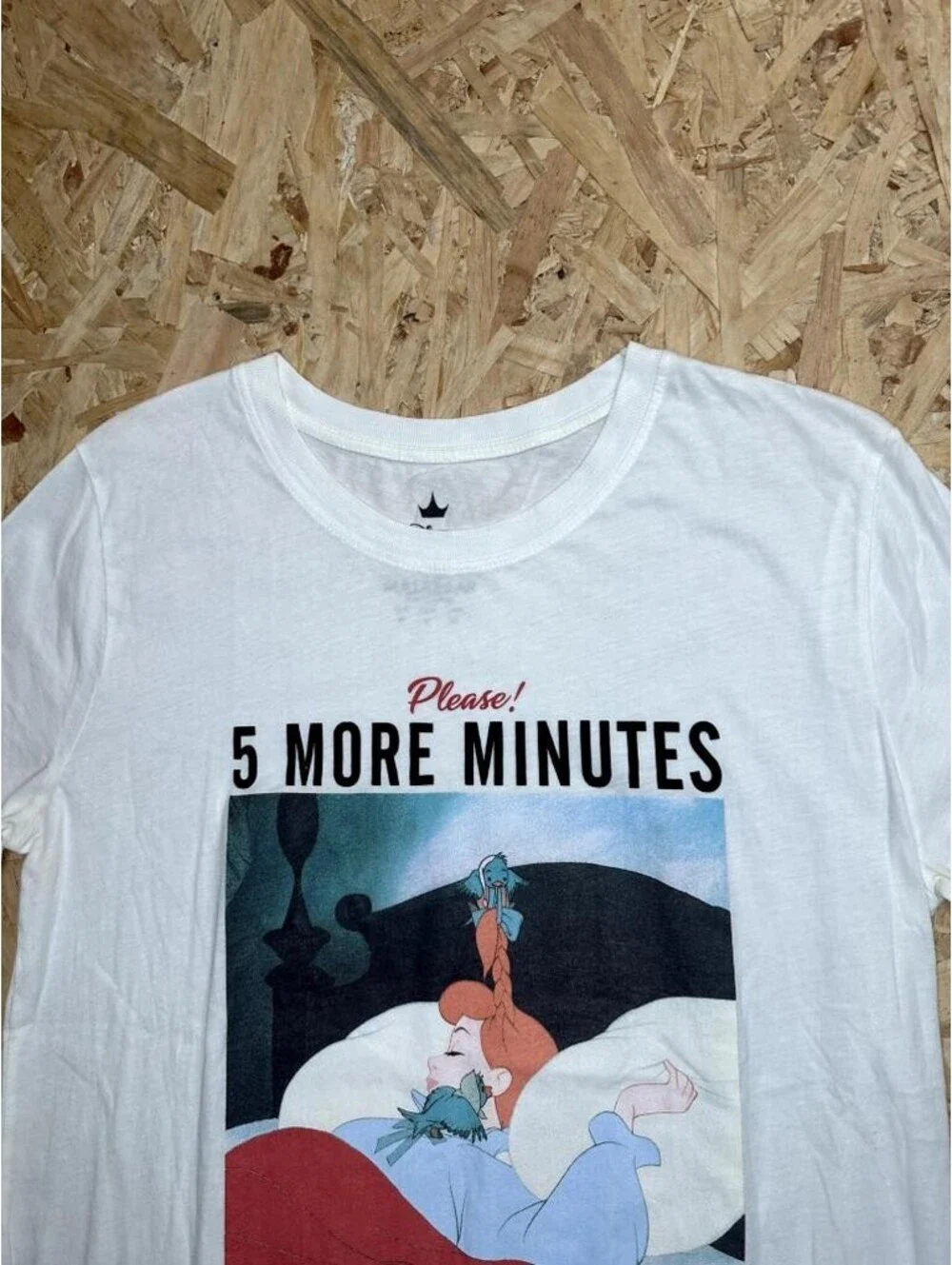 Disney Princess Cinderella Pull & Bear Graphic T-Shirt Girls Size M White Tee